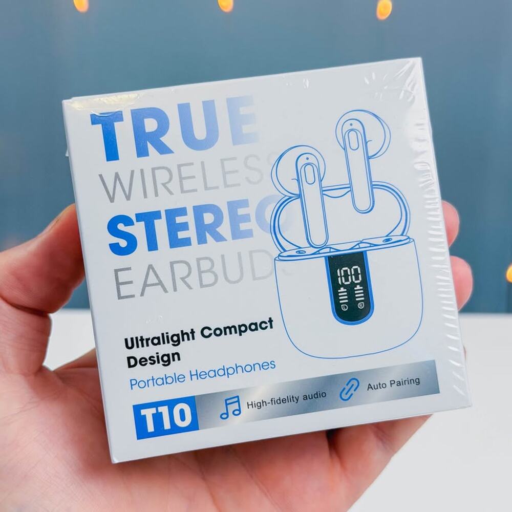 T10 True Wireless Bluetooth Earbuds – Brand New Sealed